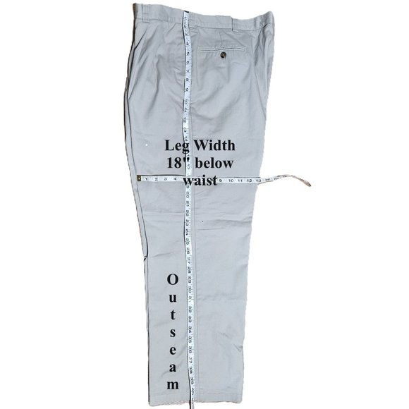 Tommy Hilfiger Pleated Front Men's Khaki Pants 42x30 - Picture 11 of 16